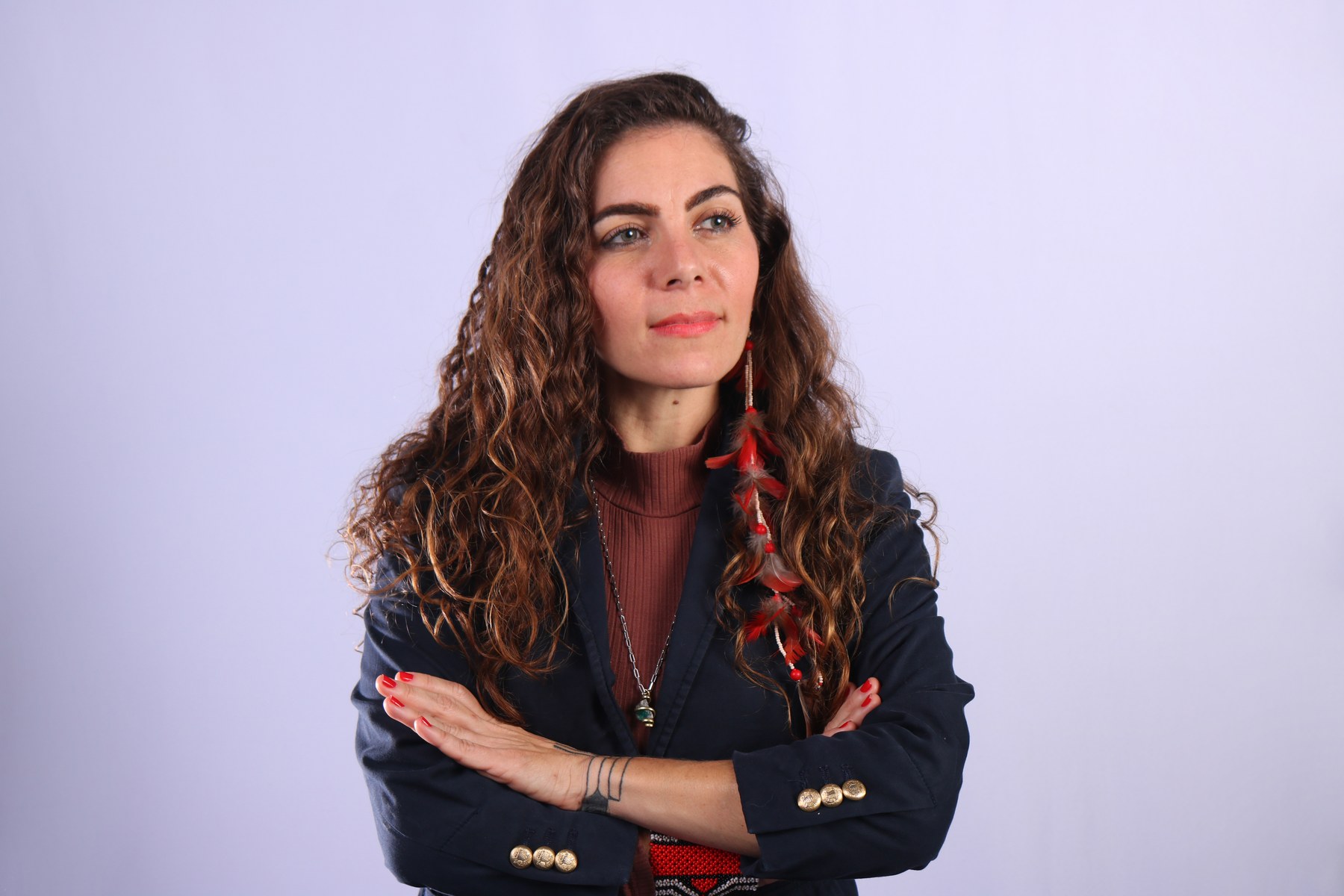 Flávia Maitri, candidata a Deputada Federal por Minas Gerais, em retrato de estúdio
